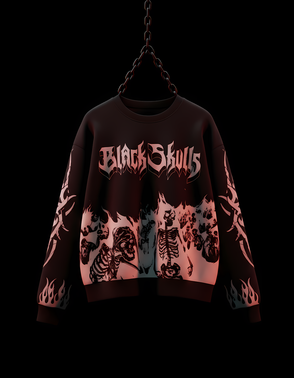 OVERSIZED SWEATSHIRT (BLACK SKULL) EDITION