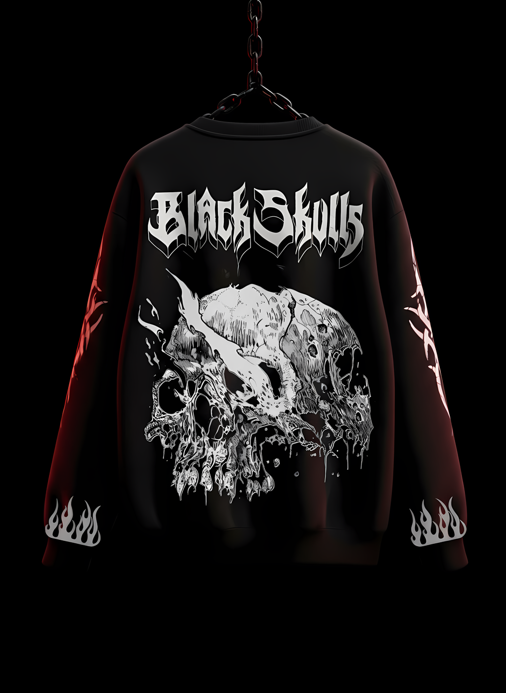 OVERSIZED SWEATSHIRT (BLACK SKULL) EDITION