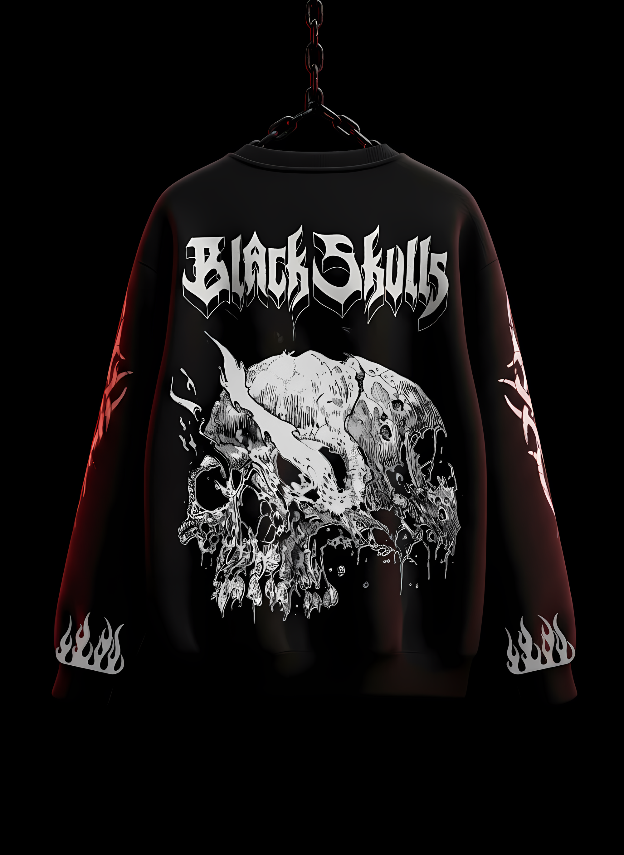 OVERSIZED SWEATSHIRT (BLACK SKULL) EDITION