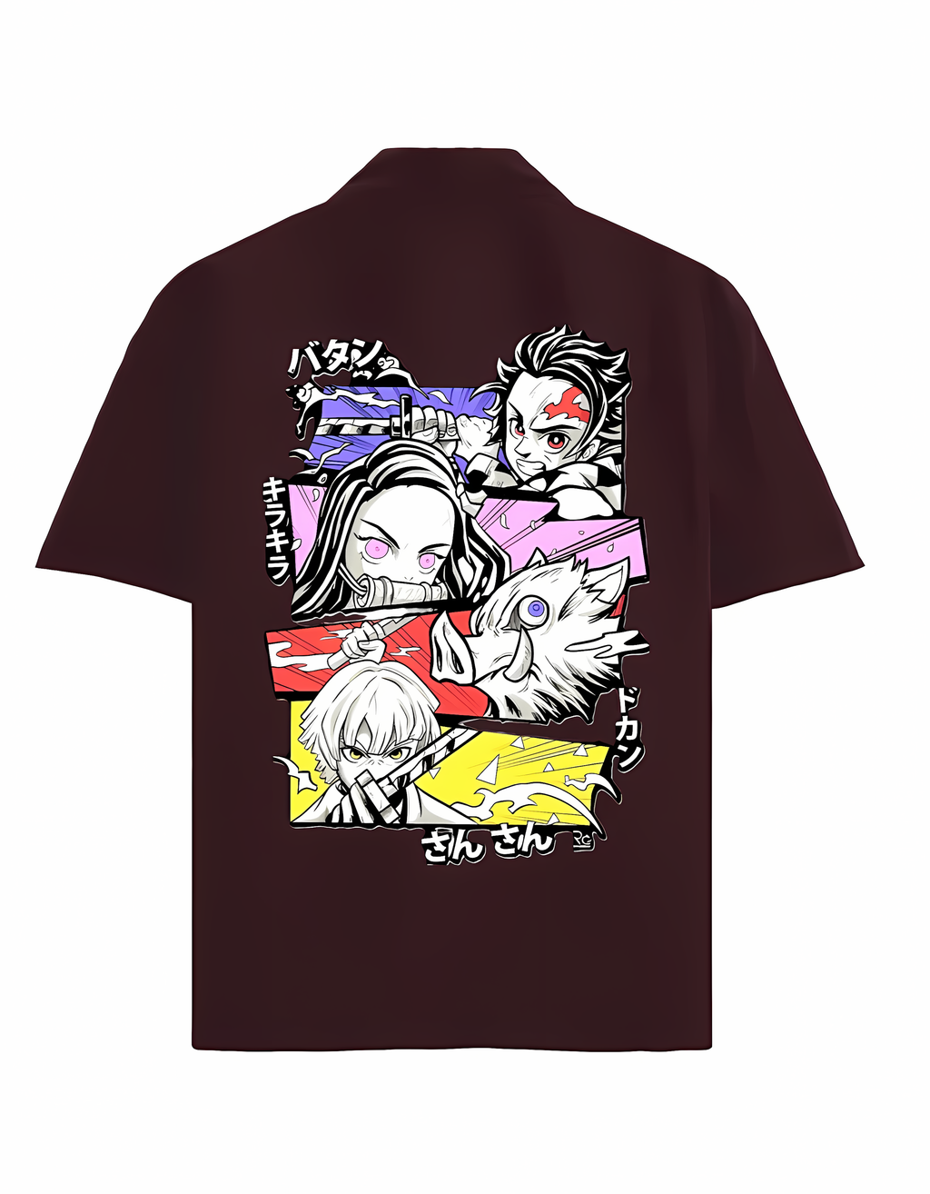 Oversized Shirt (Demon Slayer Trio) Japanese Style Edition
