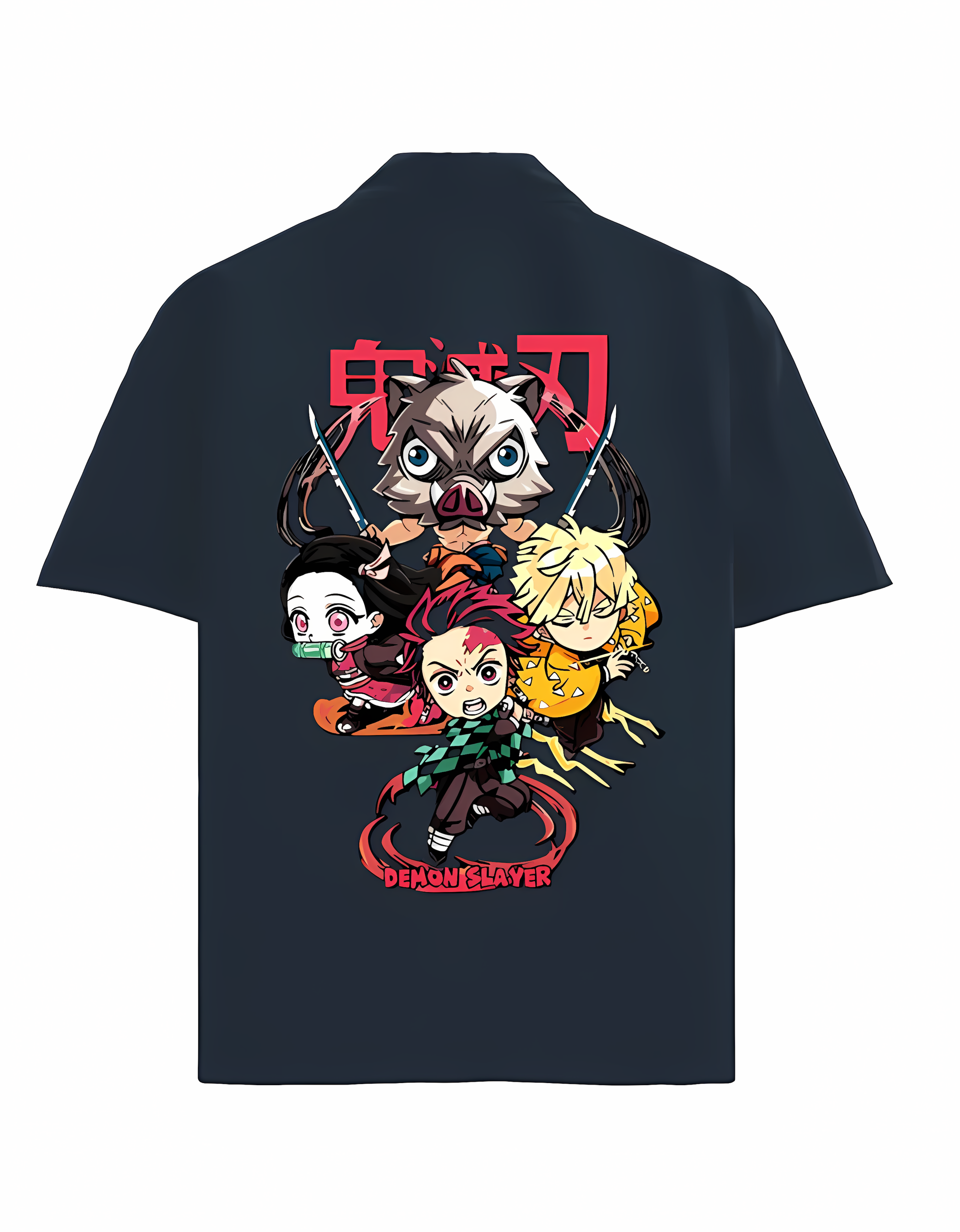 Oversized Shirt (DEMON SLAYER TRIO)  Japanese Style Edition
