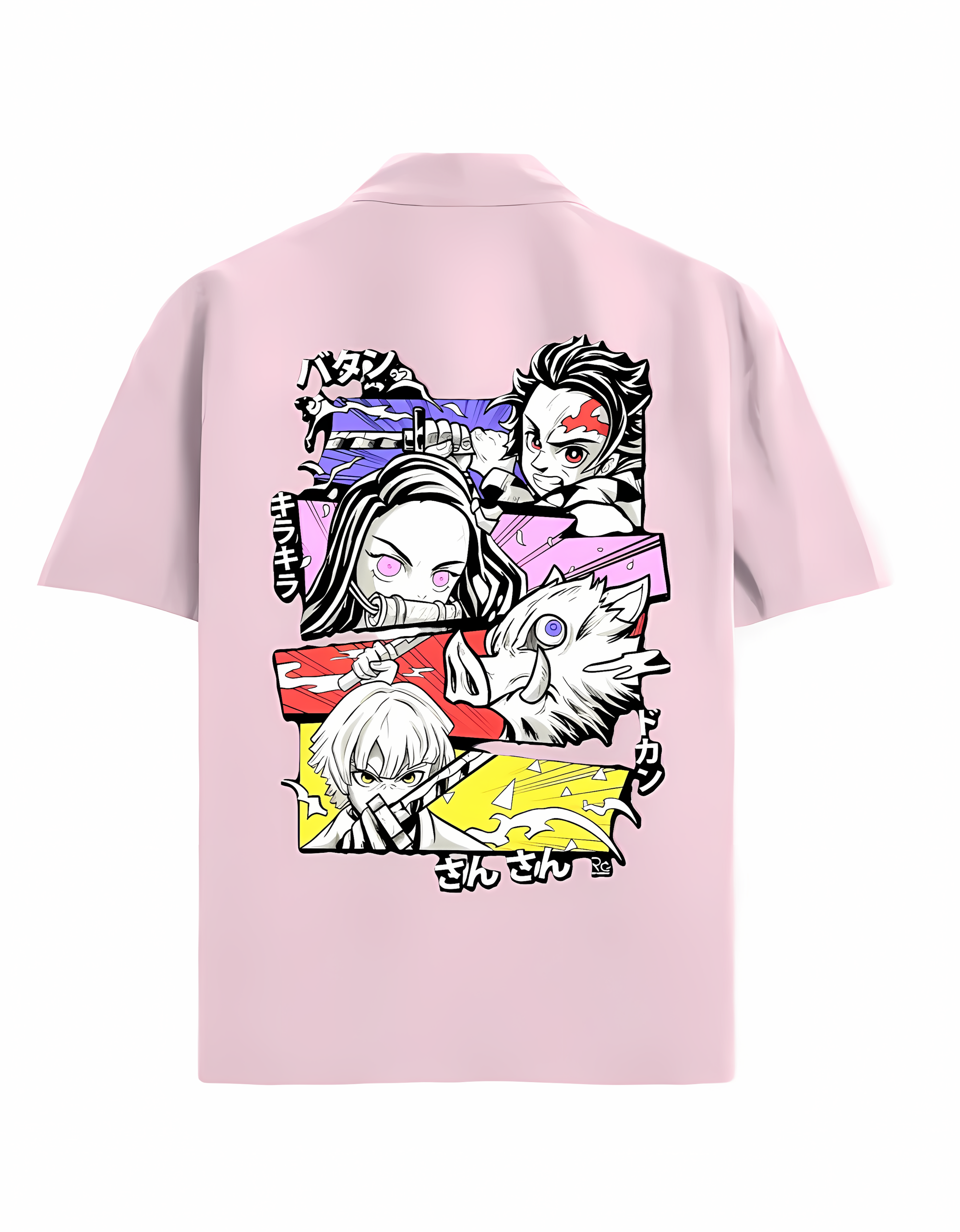 Oversized Shirt (Demon Slayer Trio) Japanese Style Edition