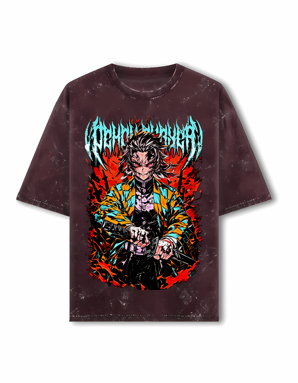 Vintage Oversized Tee (DEMON SLAYER ART) Edition