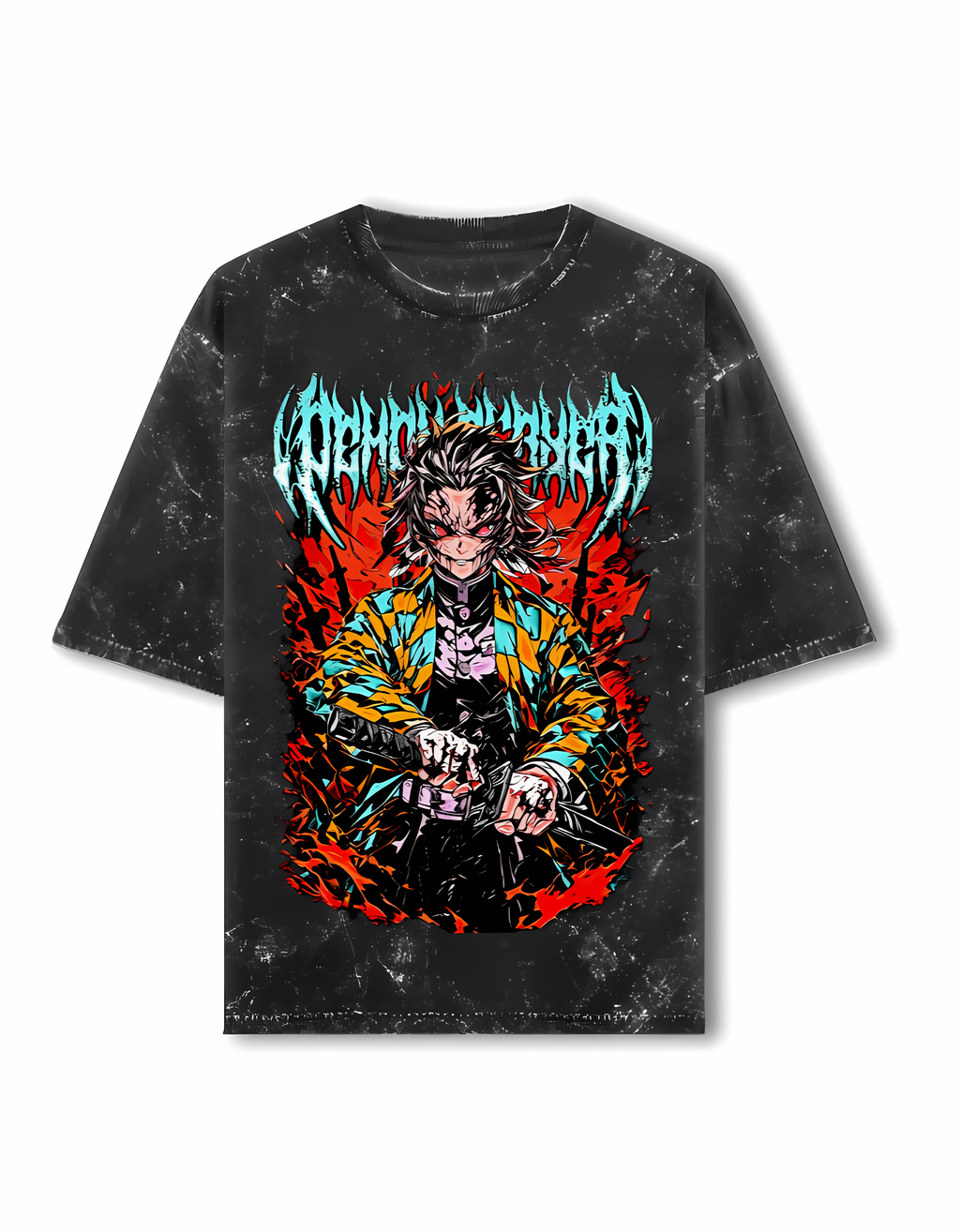 Vintage Oversized Tee (DEMON SLAYER ART) Edition