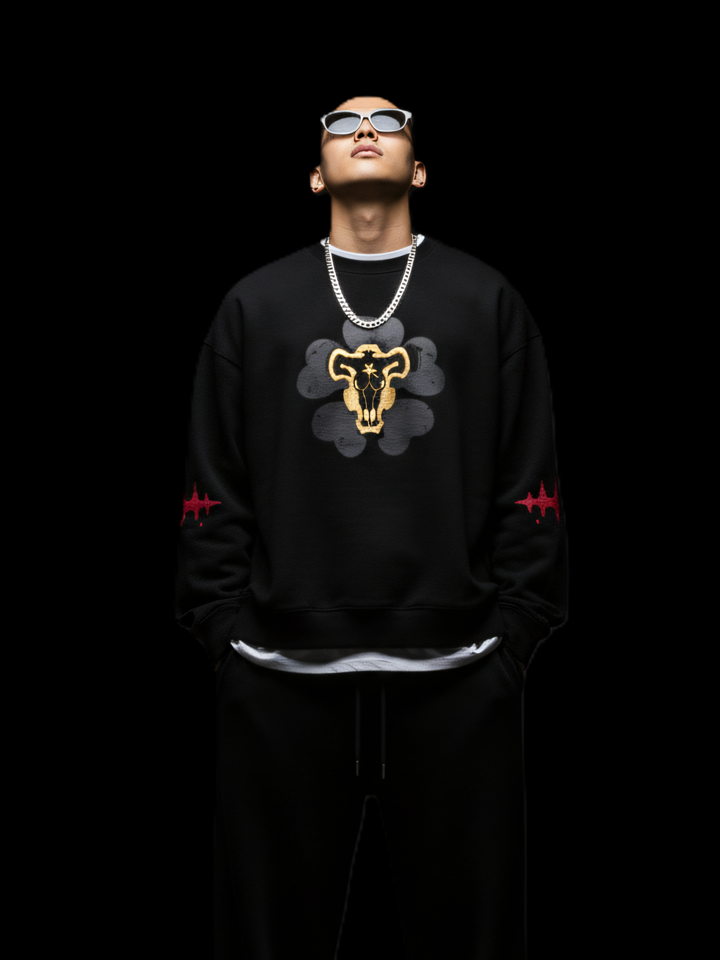 OVERSIZED SWEATSHIRT (BLACK CLOVER) EDITION