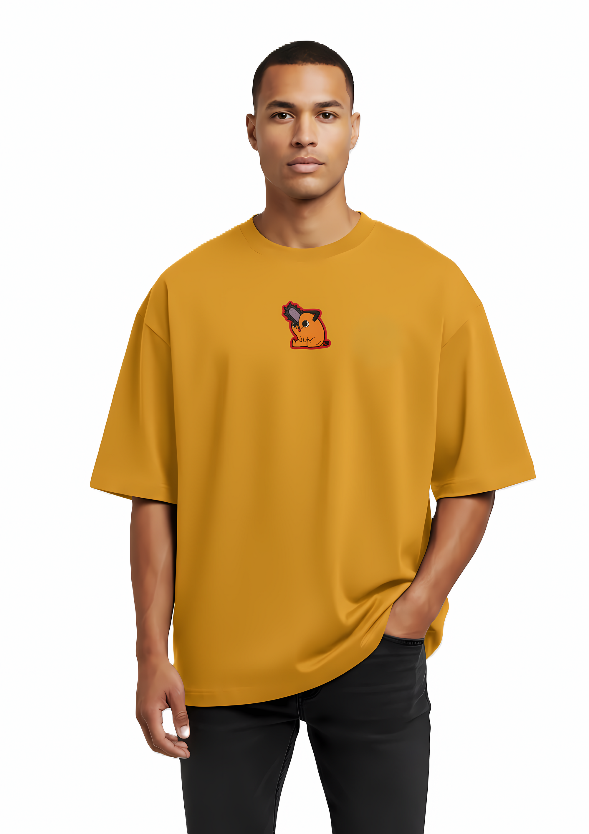 Oversized Stitch T-Shirt (CHAINSAW MAN EMBRIODED) Edition